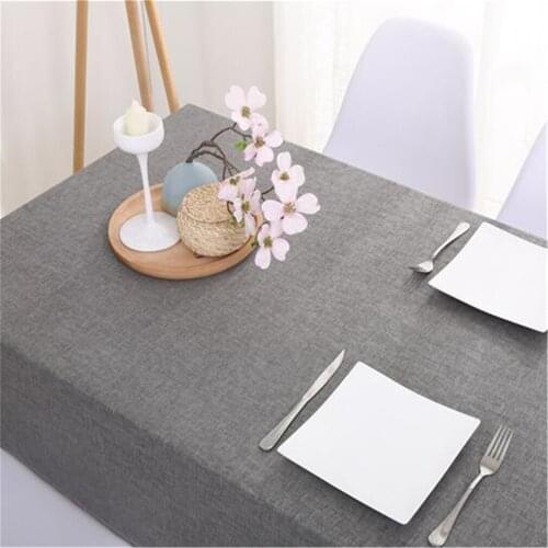 60*60cmcm Table Cloth Waterproof Table Cover Decor Dining Table Imitation Linen Tablecloth Home Partty Picnic Decoration