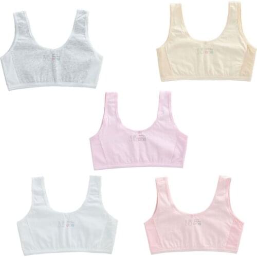 Teen Girl Sports Bra Kids Top Underwear Young Puberty Training Bra For 7-16years