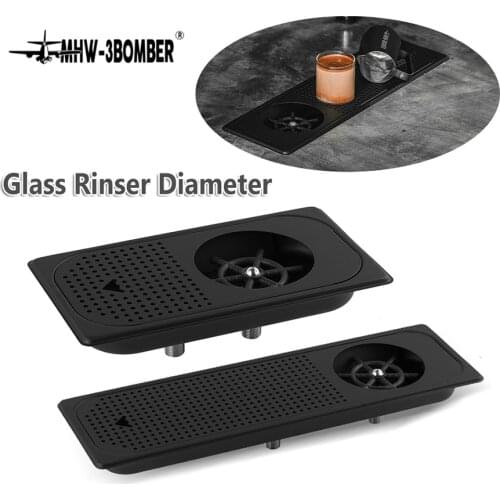 Glass Rinser Diameter 304 Stainless Steel Glass Rinser for Coffee Cup Milk Tea Cup Washer Cleaner Glass Rinser for Hotel Bar