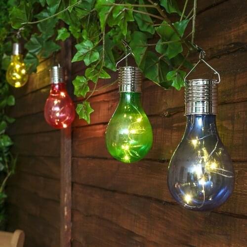 1 2 3PCS Solar Bulb Waterproof LED Solar String Lights Outdoor Garden Lamp Colorful LED Lamp Camping Light Creative Decoration