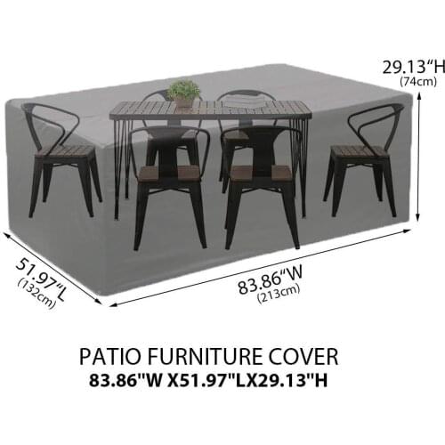 Oxford Waterproof Furniture Cover For Rattan Table Cube Chair Sofa Dustproof Rainproof Garden Outdoor Patio Protective Case