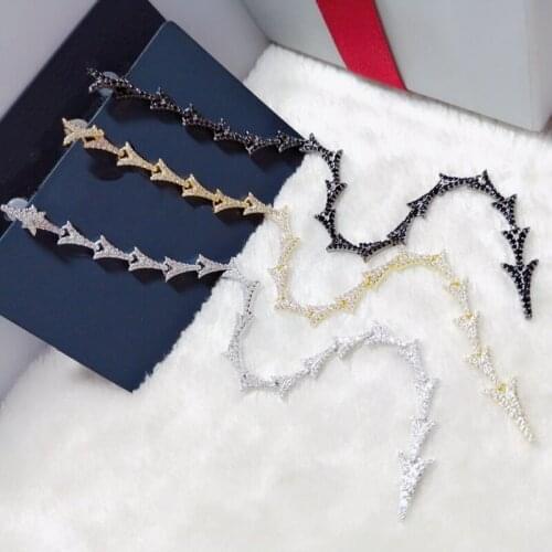 SOELLE 1pc Fashion S925 Sterling Silver Gold Grey 3 Colors Single Dragon Tail Tassel Long Earring Women Puck Rock Style Jewelry
