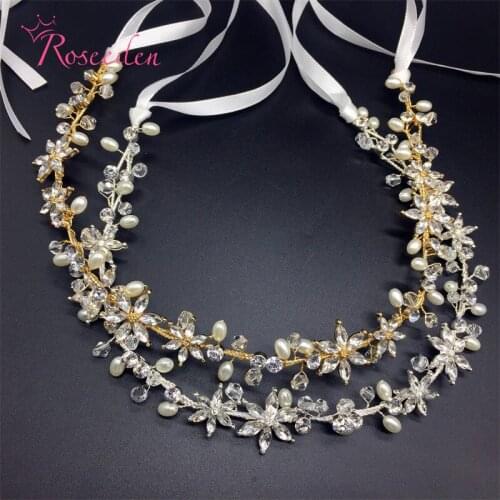 Handmade bridal head jewelry crystal rhinestone women forehead wedding crown tiara wedding hair accessories RE903