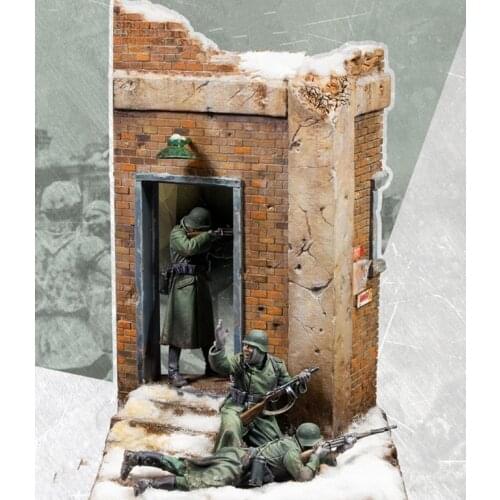 1/32 Resin Figure Model Kit Unassambled Unpainted 1099(3 FIGURES WITH BASE)