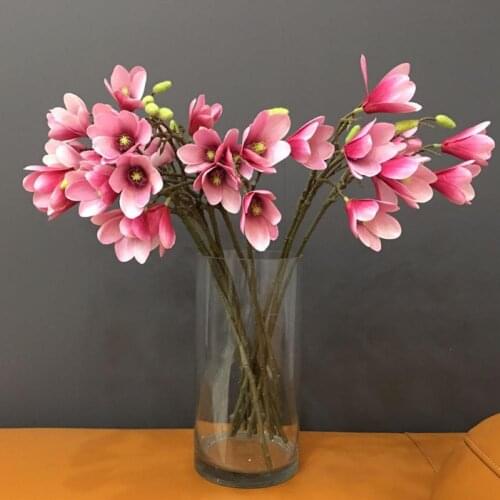 1Pc Artificial Mangnolia Home Dining Room Party Wedding Table Desktop Decoration Artificial Flowers