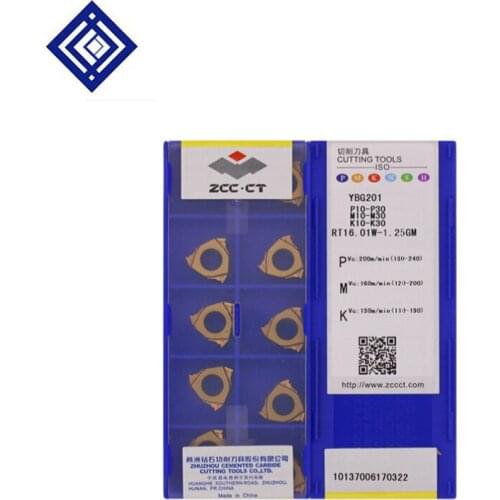 10pcs/lots YBG205 RT16.01W-1.00GM CNC Turning Inserts Threaded Blade