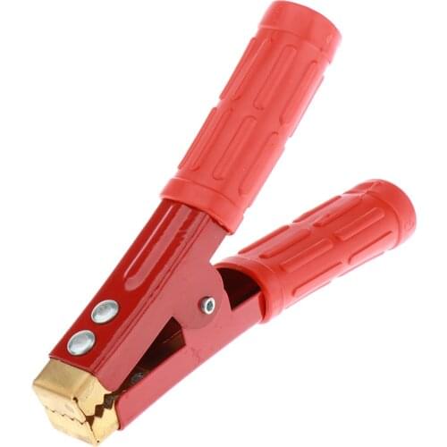 1000A Red Spring Loaded Car Auto Battery Cable Insulated Alligator Clamp Clip