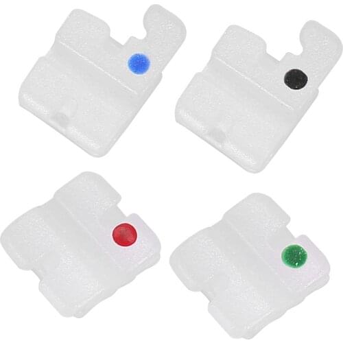 20pcs Dental Orthodontic Ceramic Brackets Roth 022 Slot 345 with Hook