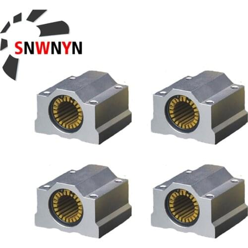 4PCS Linear Bearing SC8-S SC8L-S SC10-S SC10L-S SC12-S SC16-S SC20-S SC25-S SC30-S Optical Axis Slide Block Motion Bushing
