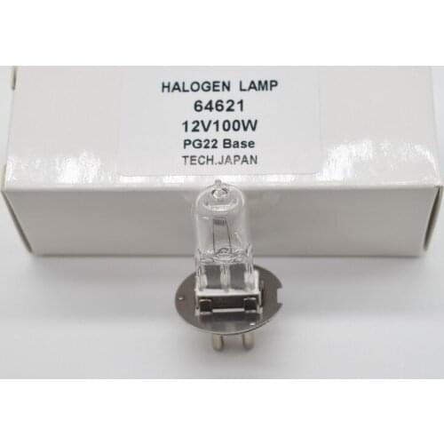 64621 12V 100W 64621hlx 12V100W hlx PG22 medical ophthamic light bulb microscope slit lamp ePacket Free Shipping
