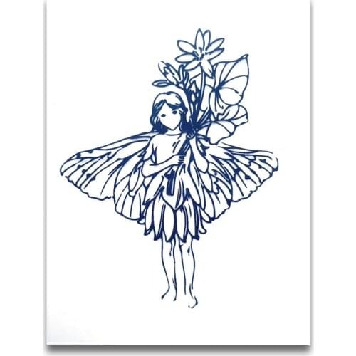 9*6CM Lonely Fairy Transparent Clear Stamps / Silicone Seals Roller Stamp For DIY Scrapbooking Photo Album/Card Making