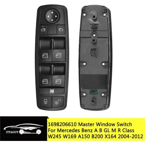A1698206610 1698206610 Front Left Drive Side Electric Power Window Switch For Mercedes Benz A B Class W169 X164 W251 2004-2012