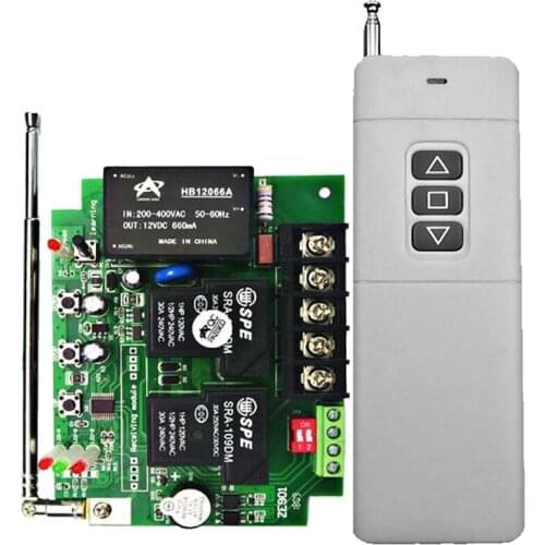 AC220V 380V 315/433MHZ Two-Way Wireless Remote Control Switch With High-Power Remote Control Water Pump Switch Motor Switch