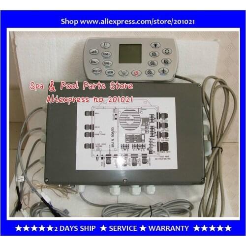 Ethink KL8-3H Set hot tub Controller Control box Pack + Display Panel for 2 pump spas fit ET-H3000 + 12VAC Light