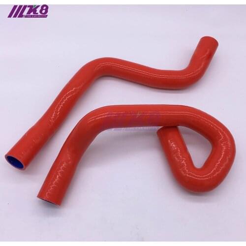 Silicone Radiator Hose Kit For FORD FOCUS DURATEC 1.8L 2.0L MAZDA MZR 01-12 (2Pcs)Red/Blue/Black
