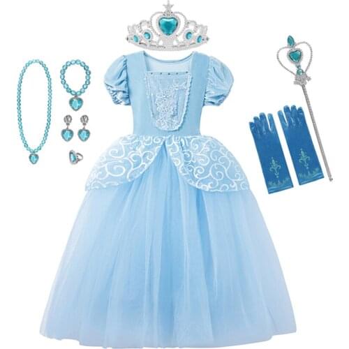 Girls Beauty Costume Princess Dress Rapunzel Little Girl Dress Girl Birthday Party Christmas New Year Evening Dress