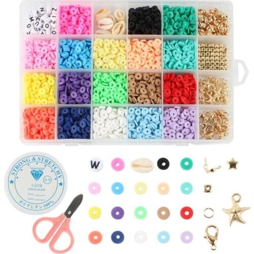 Round Beads for Jewelry Making Bracelets Necklace Earring DIY Kit Children Playing Accessories Other Shapes Mixed