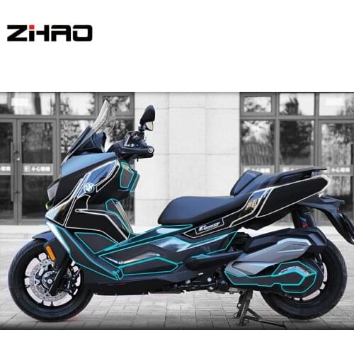 Motorcycle body fairing sticker logo decals Protector Decal Anti scratch protection carbon fiber Stickers For BMW C400GT