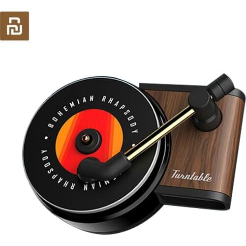 New youpin Sothing TITA Turntable Phonograph Car Fragrance Car Air Freshener with 3pcs Replace Aromatherapy Tablets