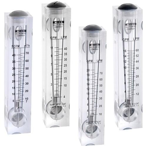 PMMA Liquid Flowmeter Water Flow Meter Rotameter Without Control Valve LZM-25 5-35L/min 4-40L/min 12-60L/min 15-150L/min