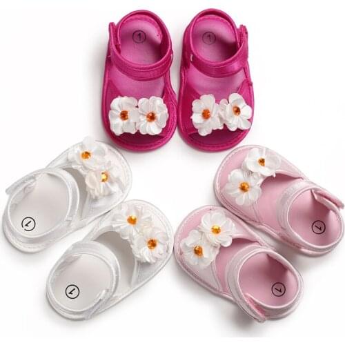 Children Baby Kids Boys Girls Shoes Non-Slip Canvas Flower Toddlers Newborn Infantil Sandals