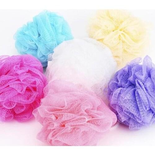 Loofah Bath Ball Mesh Sponge Milk Shower Accessories Nylon Mesh Brush Shower Ball 5g Soft Body Cleaning Mesh Brush