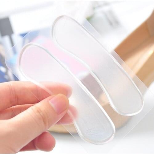 Shoes Insoles Accessories Silicone Gel Heel Protector Clear Cushion Insert Girl Protector Foot Feet Care Shoe Insoles For Shoes
