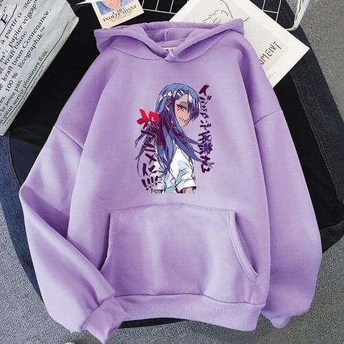 Nagatoro Hoodies Women Unisex 2021 Spring New Fashion Anime Print Sweatshirt Hoody Hip hop Long Sleeve Student Streetwear Tos