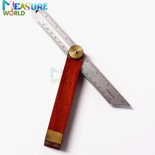Angle Rulers Gauges Tri Square Sliding T-Bevel With Wooden Handle Level Measuring Tool wooden marking gauge Protractor Tool
