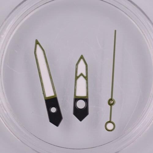 Green Luminous watch hands fit NH35 NH35A NH36A movement Green edge watch hands