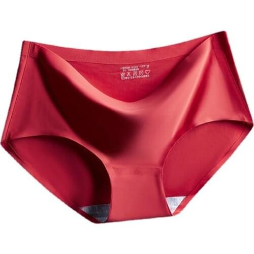 Women Panties Pantys S-XXL Silk Panties for Woman Seamless Female Underwear Soft Underpants Sexy Lingerie Drop Shipping