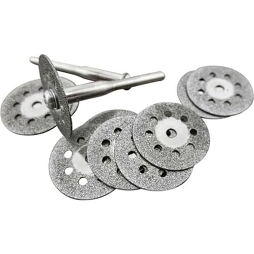 1Set 10pcs Circular Blades Cutting Wheel Discs Mandrel Rotary Cut-off Tool