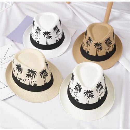 2019 Fashion Panama Summer Unisex Sun Hat Casual Vacation Beach Hat Women jazz Men Hats Fedoras For Men Women