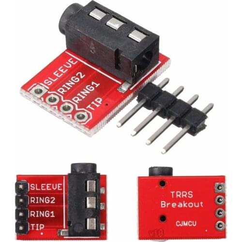 400Pcs/Lot Wholesale Price 3.5mm Plug Jack Stereo TRRS Headset Audio Socket Breakout Board Extension Module