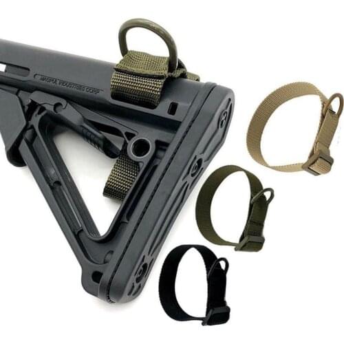 Military Airsoft Tactical ButtStock Sling Adapter Rifle Stock Gun Strap Gun Rope Strapping Belt Hunting Accessories