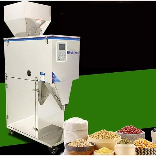 Automatic Food weighing packing machine 20-5000g powder granular tea hardware materials filling machine Double vibrator version