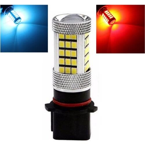 Car Vehicle P13W 2835 63 SMD 1200Lm Red Bulb Fog Light Headlights For DRL 12V