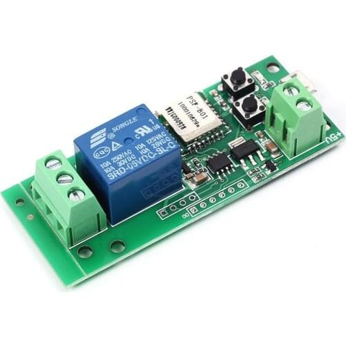 DC 5V 433Mhz Sonoff WiFi Wireless Smart Switch Relay Module For Smart Home For Apple For Android App Control Self-lock TOP