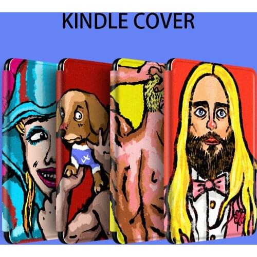 Spoof Man Pattern Kindle Cover for New Kindle 658 Auto Wake Up Smart Case for Amazon Kindle Paper White 4 10th Generation