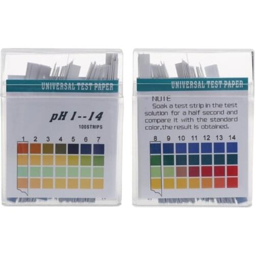 Jones Sale 100 Strips 1-14 PH Alkaline Acid Indicator Paper Water Saliva Litmus Testing Kit