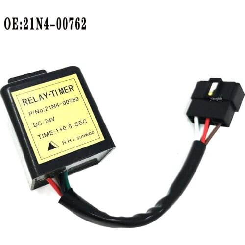 Excavator electrical parts 24V relay timer delay OE:21N4-00762 21N400762 for R210-7 R220-7