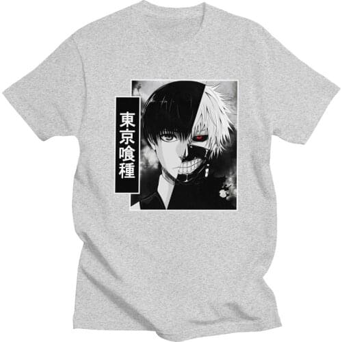 2021 Manga Cartoon Tokyo Ghoul Anime T-Shirt Men Women Unisex Short Sleeve O-neck One Eyed King Casual Hight Quality Tops