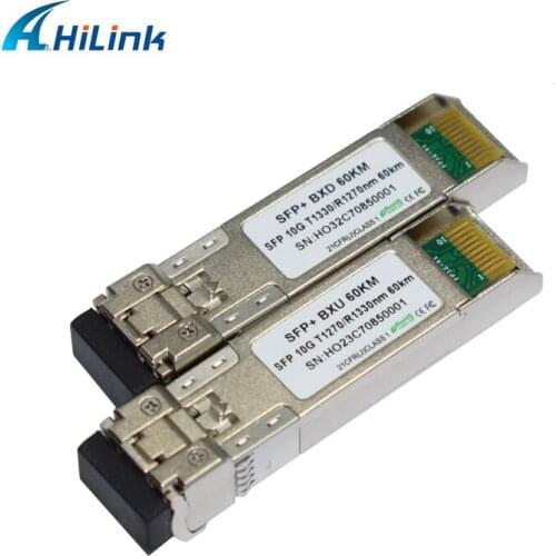 HL-SFP-10G-BX-60KM , 60km BIDI SFP+ 10G Modules , ,LC TX1330nm/RX1270nm & TX1270nm/RX1330nm
