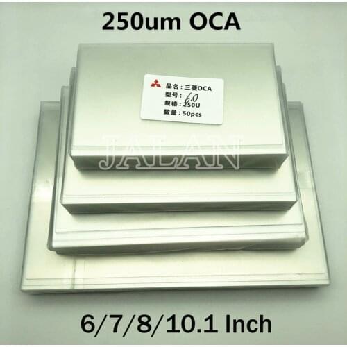 250um OCA Glue For Ip 6/7/7.9/8/9.7/10.1/12.9/15.6 Inch Touch Screen Glass Oca Laminating Lcd Repair For Mitsubishi Oca Adhesive