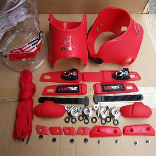 Red Blue Yellow Pink Green DIY CUFF Decorate Suit Kits for SEBA HV, including Braking Block Protective Toe Tip Shoe Lace