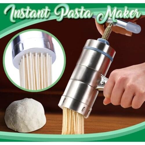 Pasta machine Instant Pasta Maker Handmade Noodle Making Stainless Steel Manual Noodle Maker Press Pasta Machine Kitchenware
