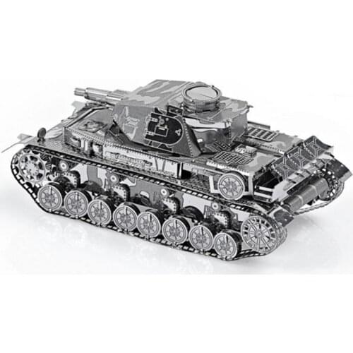 Piececool tank models 3D Metal Puzzle IV Tank models DIY Laser Cutting Puzzles Jigsaw Model For Adult Kids Toys