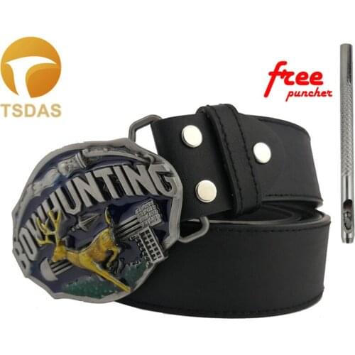 Mens Luxury Cowboys Belt Buckle Meatl Hunting Classic Belt Buckles New Year Gifts Free Shipping