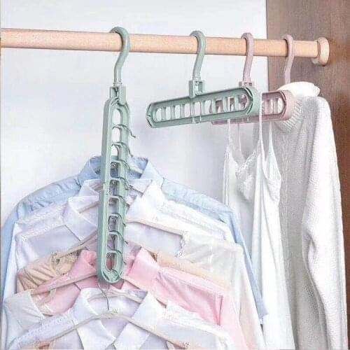 Non-Slip Plastic Clothes Hanger Storage Rack Holder Wardrobe Closet Organizer Clothing Space Saving Hanging Hooks