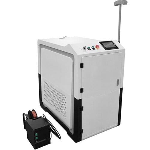 Moveable portable fiber laser welding machine silk welding head
